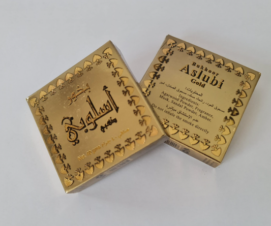 Bakhoor Aslubi Gold 40g Pack of 12 by My Perfumes
