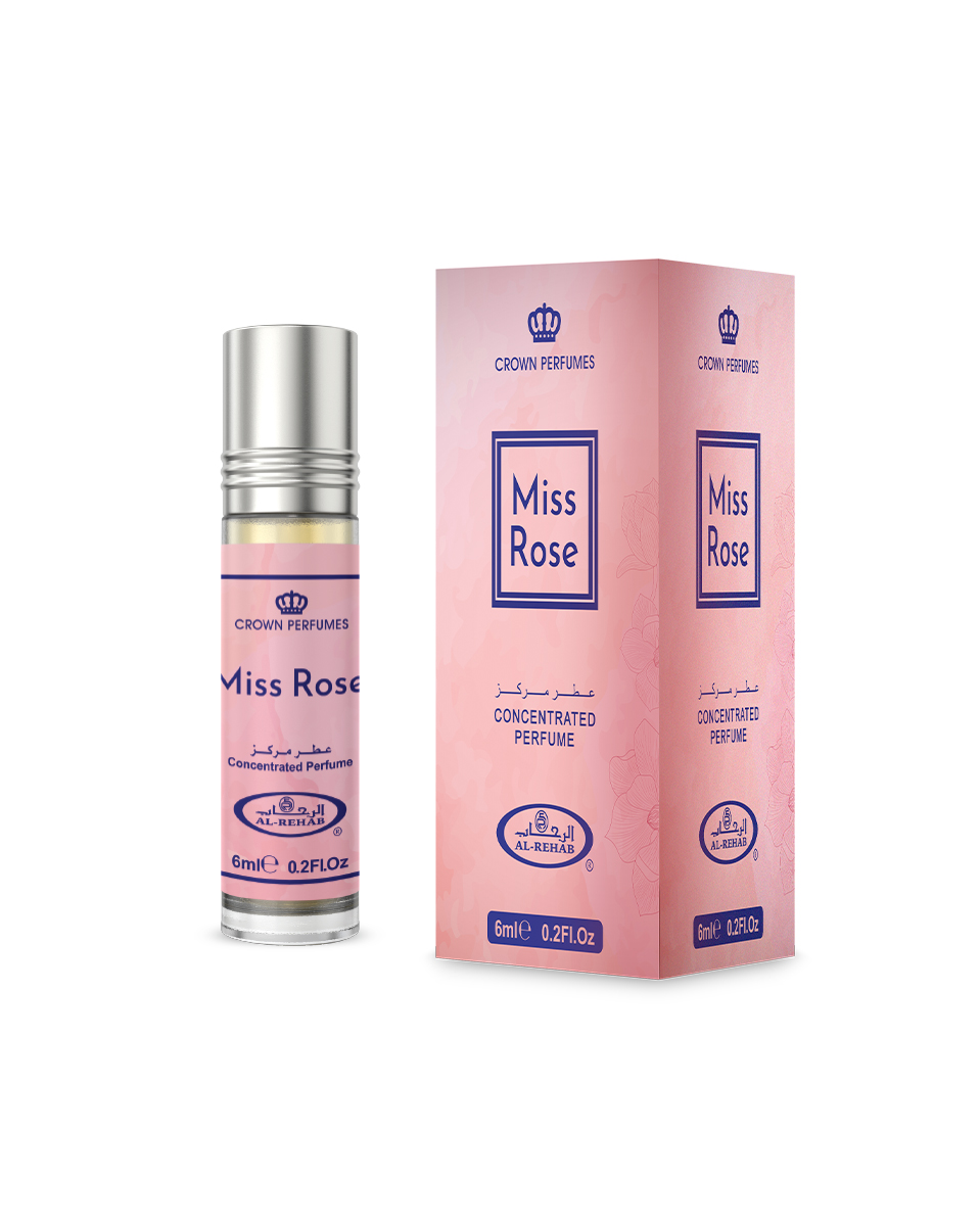 Pack of 6 - Miss Rose 6ml Perfume Oil by Al Rehab