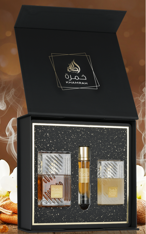 3P GiftSet Khamrah Qahwa by Lattafa