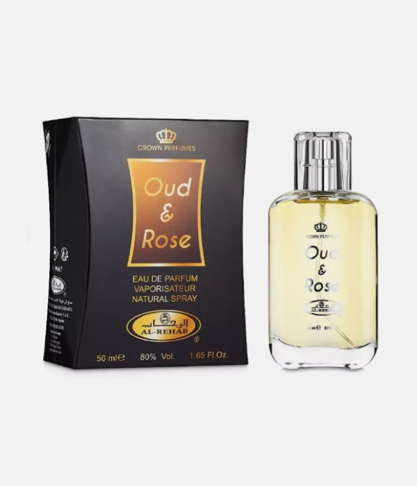 Pack of 6- Oud & Rose 50ml Perfume by Al Rehab