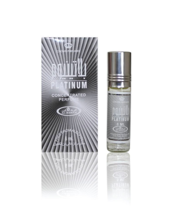 Pack of 6 - Platinum  6ml Perfume Oil by Al Rehab