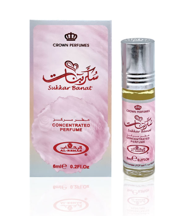 Pack of 6 - Sukar Banat  6ml Perfume Oil by Al Rehab