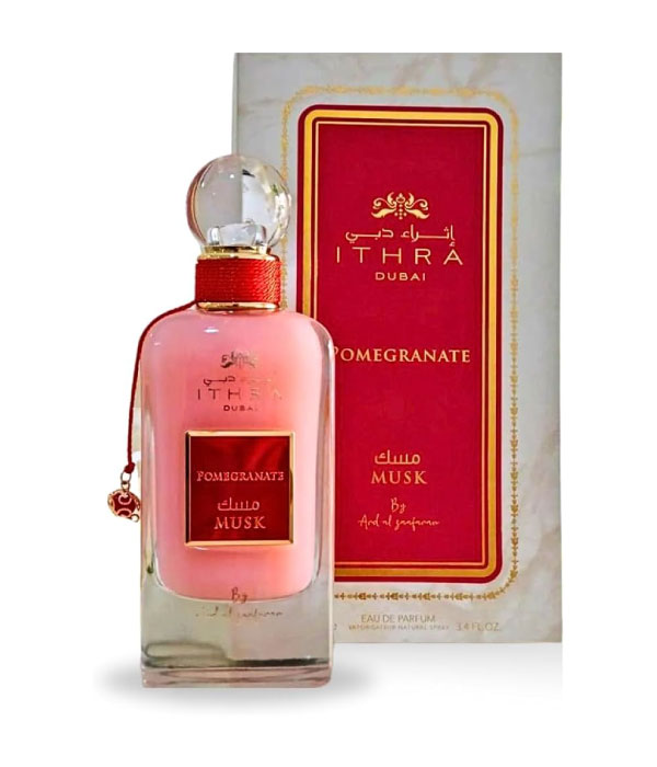 Ithra Dubai Promegranate Musk 100ml Eau De Parfum by Ard Al Zaafaran